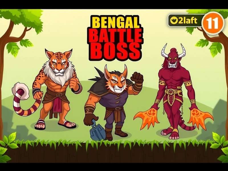 Bengal Battle Boss game screenshot showing boss characters